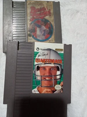 Bases Loaded & 1989 John Elway's Quarterback NES Nintendo Tested WORKS - Image 1 of 4
