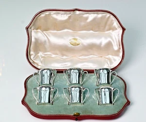 Hervorragend gefasst 6 Sterling Silber Tyg/Tasse/Schüsse Goldschmiede & Silberschmied,1905,192g - Bild 1 von 24
