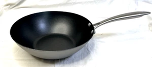 Wok Nordic Ware Superior acero hilado 10 pulgadas negro antiadherente - Imagen 1 de 8