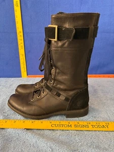 Timberland 8543R Savin Hill Black Seude Leather Side Zip Boots Women's size 8 - Picture 1 of 17