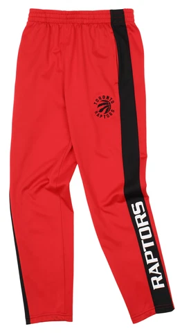 OuterStuff NBA Youth Boys Side Stripe Slim Fit Performance Pant, Toronto Raptors Cover