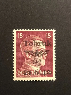 Germany WWII propaganda overprint (TOBRUK) 15 Rpf. MNH  /s1 #125 - Image 1 of 2