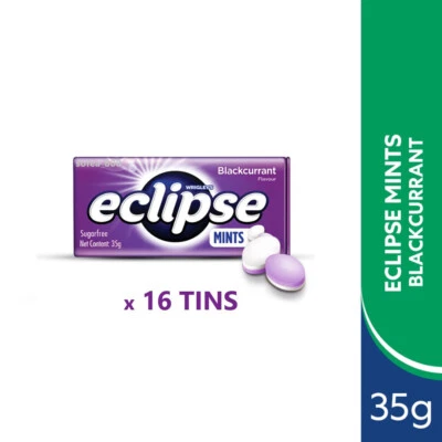16罐x Wrigley's Mints Eclipse黑醋栗无糖糖果锡新鲜呼吸 — 第 1/4 张图片