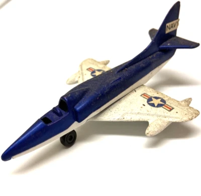 Lesney Matchbox S.P. 12 Skyhawk A-4F 1973 EE. UU. Azul Marino y Blanco Reino Unido Foto 1 de 4