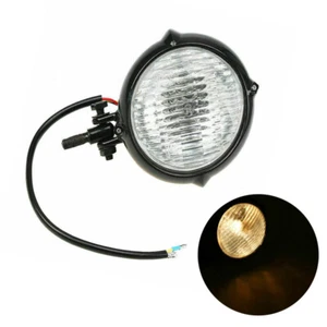 Motorcycle Front Halogen Headlight Amber Lamp For Honda Harley DUCATI 10mm Bolt - Picture 1 of 10