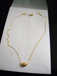 14K ITALIAN GOLD NUGGET NECKLACE - Picture 1 of 1