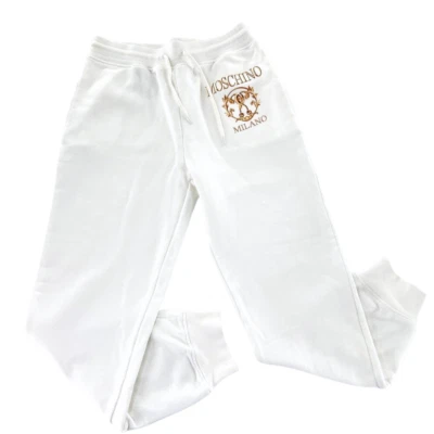 Moschino Milano Mujer 6 Blanco Jogger Corbata Corbata Gráficos Estampado Informal Calle Foto 1 de 4