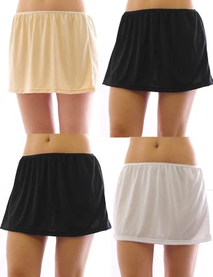 Mini Unterrock Gummibund Falten Rock Skirt Minirock Unterwäsche kurz - Bild 1 von 4