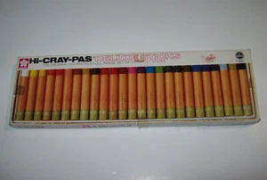 Vintage SAKURA 25 Oil Pastels, Artist Deluxe Pastels 51200 Hi-Cray-Pas - Picture 1 of 10