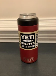 YETI Rambler 12 oz. Colster Slim Can Insulator Harvest Red NWT - Picture 1 of 2