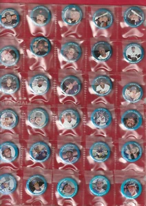 1984 Fun Foods Baseball Buttons-Near Mint set Short 2 #44/#57 MR25 - Picture 1 of 2
