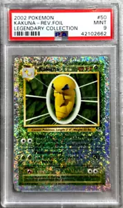 Pokémon Card Kakuna Reverse Holo PSA 9 Mint, Legendary Collection #50, 2002 (1) - Picture 1 of 5