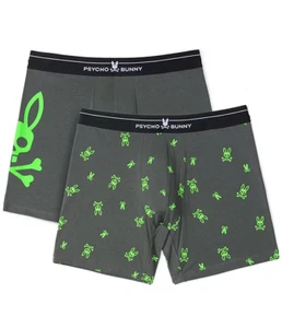 2-Pack New Psycho Bunny Men's Cotton Boxer Briefs Trunks Underwear w/Gift Box - Picture 1 of 134