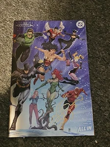 Justice League Unlimited #1 Cover H Daniel Sampere Wraparound Raised UV Foil NM - Picture 1 of 1