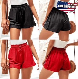 Women Lady Push Up Butt Lift High Waist Yoga Casual Summer Shorts Pants Tailored - Picture 1 of 10