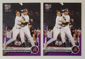 ONE 2021 Topps NOW #295 Josh Reddick Arizona Diamondbacks Purple Parallel #/25 - Picture 1 of 2