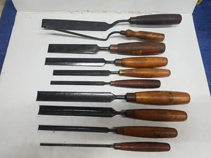 VINTAGE MARPLES WOOD TURNING CHISELS WOODWORKING - Picture 1 of 18