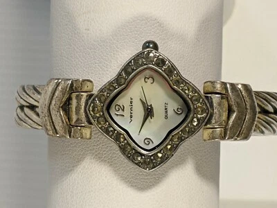 Woman's Vintage Vernier by 7 West Silver tone Cable Style Band - Image 1 of 4