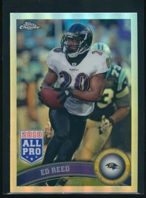 Ed Reed 2011 Topps Chrome Refractor #158 HOF - Image 1 of 2