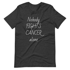 Oncology Nurse shirt, chemotherapy, no body fights cancer alone, tee, t-shirt - Picture 1 of 19