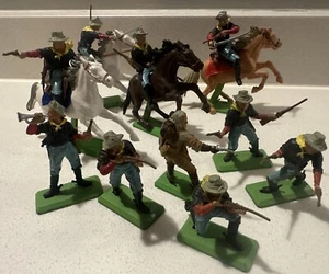 Britains Deetail US 7th Cavalry Mounted & Standing Collection Great Condition - Picture 1 of 3