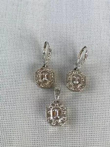 Juego de pendientes y colgantes vintage NGV NATALIYA V COLLISTER colgante de diamantes - Imagen 1 de 12