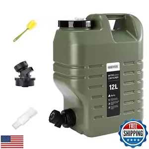 3.2 Gallon Camping Water Jug with Spout, GIGYES No Leakage Food Grade Camping - Picture 1 of 5