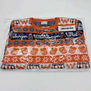 Suéter Whataburger Feo Navidad Grande L Vacaciones Manga Larga Papas fritas 2022 - Imagen 1 de 10