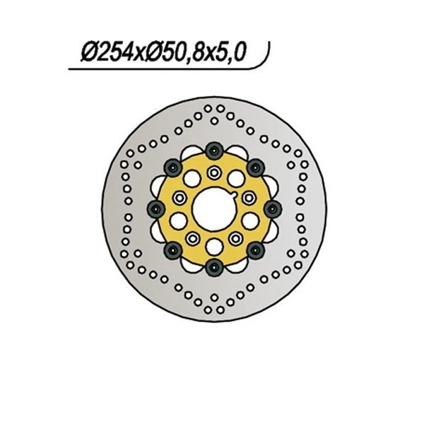 FRONT BRAKE DISC HARLEY DAVIDSON ALL TOURING MODELS 0 1978 659695 #10 - Image 1 of 1