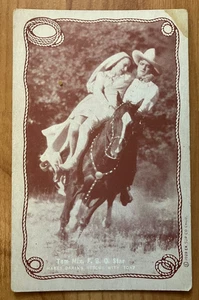 1920s Western Exhibits Tom Mix "Makes Rescue with Pony" - Picture 1 of 2