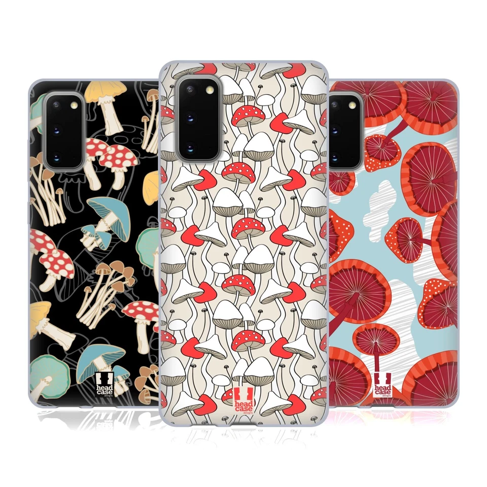 HEAD CASE DESIGNS FUNGHETTI CUSTODIA COVER MORBIDA IN GEL PER SAMSUNG TELEFONI 1 - Immagine 1 di 1