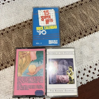 LOT 3 CASSETTE TAPES 80s Compilations Rare Queen Bowie ZZ Top Bon Jovi MC Hammer - Image 1 of 4