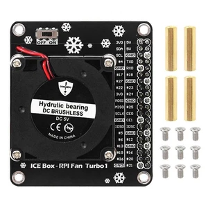 Low Noise GPIO Cooling Fan LED Light Mini Turbo Fan for Raspberry Pi 4B/3B+/3B l - Photo 1/9