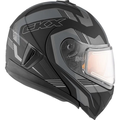 Casco eléctrico CKX Tranz 1.5 AMS Omeg gris mate talla 3X-grande Foto 1 de 4