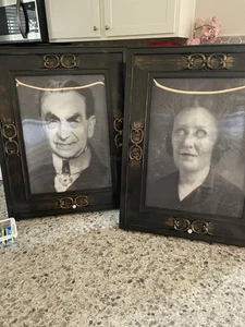 Pr of 15x12 Haunted Mansion Style Halloween Lenticular Portrait Motion Sensor - Bild 1 von 8