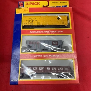 NEW Pack of 3 Life-Like Trains HO Scale Fast Freight Freight Cars #8459 NIB - Picture 1 of 4