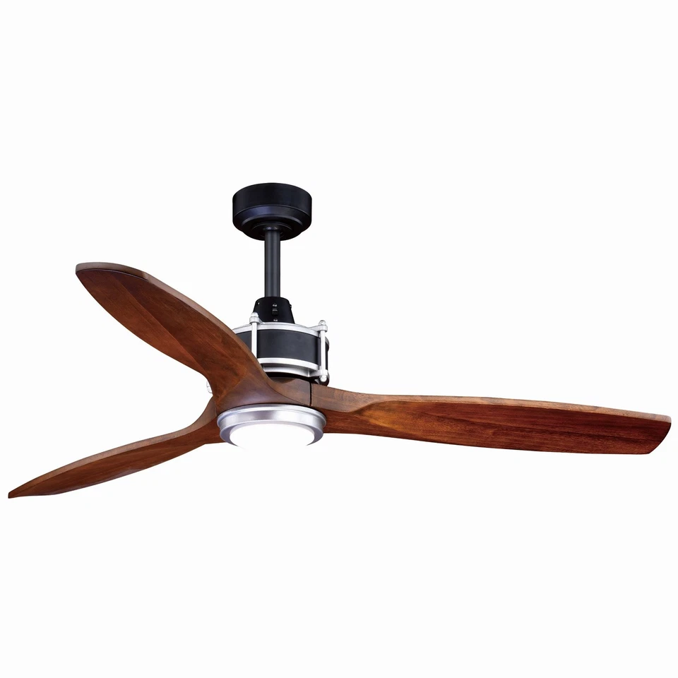 Curtiss 1-Light Ceiling Fan in Industrial Style 21.75 Inches Tall and 52 Inches - Image 1 of 4