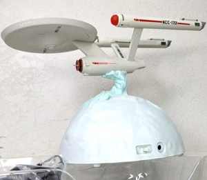 Hallmark Keepsake Star Trek USS Enterprise Christmas Table Decor w Light & Sound - Picture 1 of 13