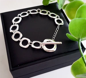 EDLES BETTEL ARMBAND 925 Silber Charm Zirkonia Glieder ARMKETTE Armreif Anhänger - Bild 1 von 5