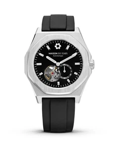 Maison Du Temps MTDelta Auto Open Heart Noir Rubber 40mm - Bild 1 von 14