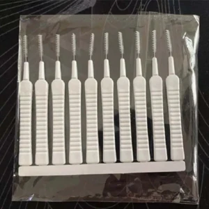 Spazzola pulizia soffione doccia 50 pezzi nylon piccolo ugello foro zoccoli rimozione spazzole - Foto 1 di 8