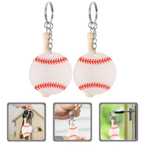 12pcs Softball Keychains For Girls Baseball Pendant Keyrings Baseball Keychain - Picture 1 of 12