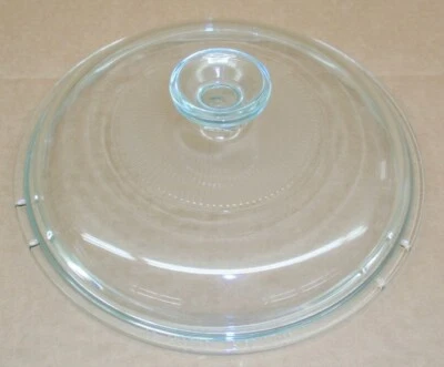 Corning Ware Pyrex Visions V-2.5-C Saucepan CLEAR Glass Lid Star Pattern NEW