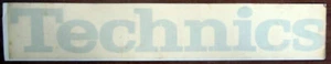 VINTAGE NEW ORIGINAL 35X6cm Technics Decal STICKER STICKER STICKER STICKER - Picture 1 of 2