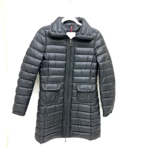 MONCLER logo Long Down Jacket Apparel Down jacket Nylon Black - Picture 1 of 17