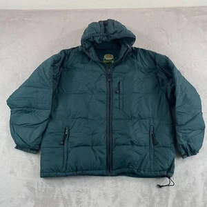 Cabela's Premier Northern Goose Down Puffer Jacket Men XL Dark Green Full Zip - Picture 1 of 10