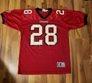 VTG STARTER 1995 NFLP TAMPA BAY BUCCANEERS #28 DUNN JERSEY SHIRT SIZE 46/M - Picture 1 of 3