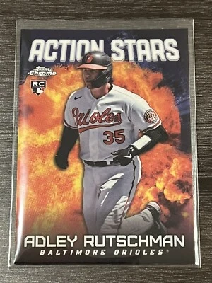 2023 Topps Chrome Update Action Stars RC Adley Rutschman ASC-1 Orioles Rookie - Image 1 of 2