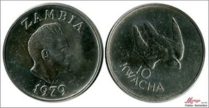 Zambia 10 Kwacha 1979 / Taita Falcon / 27.22 Gr. Silver S/C - Picture 1 of 1