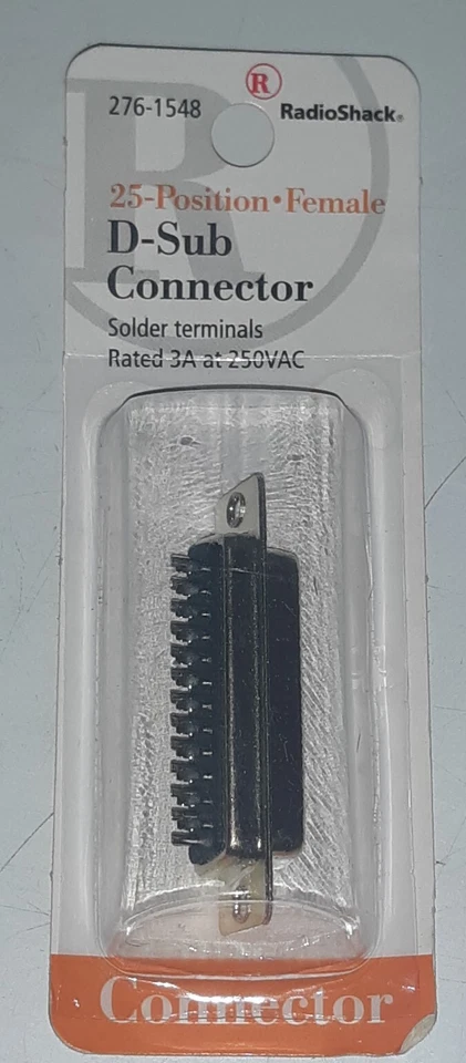 Radio Shack 276-1548 25-Position Female D-Sub Connector - Image 1 of 3